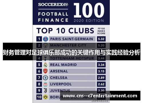 财务管理对足球俱乐部成功的关键作用与实践经验分析